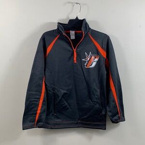 Badger Sport Pullover Unisex Size XS Charcoal Gray Athletic Quarter Zip Pockets